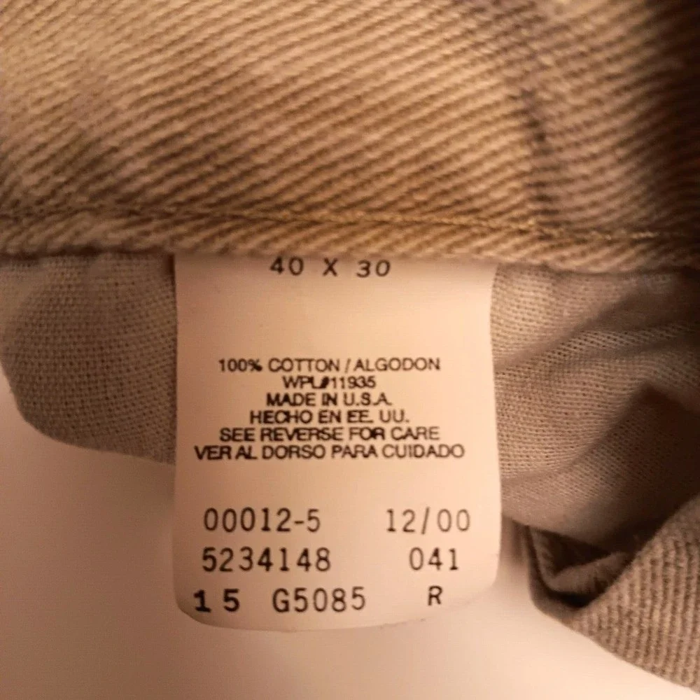 Arizona Jean Co. Relaxed Fit Jeans Light Beige Men's Size 40x30